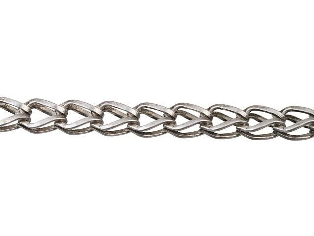 5x3mm Antique Silver-Plated Brass Fox 