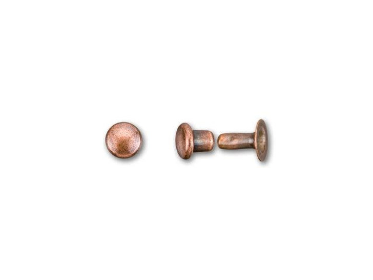 TierraCast 4mm Antique Copper-Plated Brass Rivet Set (Pack of 10) TierraCast 4mm Antique Copper-Plated Brass Rivet Set (Pack of 10)