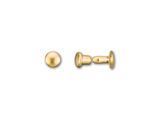TierraCast 4mm Gold-Plated Brass Rivet Set (Pack of 10)