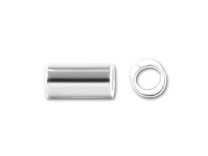 6 x 3mm Sterling Silver Crimp Tube