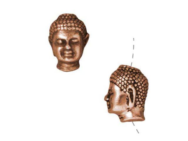 TierraCast Antique Copper Buddha Bead