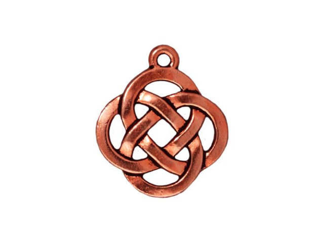 TierraCast Antique Copper Open Round Charm
