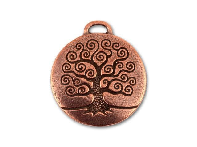 TierraCast Antique Copper Tree of Life Pendant