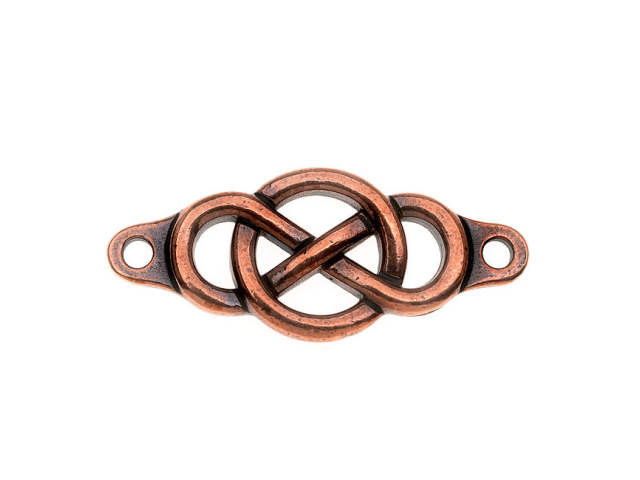 TierraCast Antique Copper-Plated Pewter Infinity Embellishment