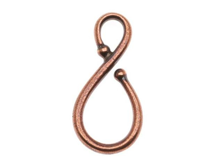 TierraCast Antique Copper-Plated Pewter Large Classic Hook Clasp