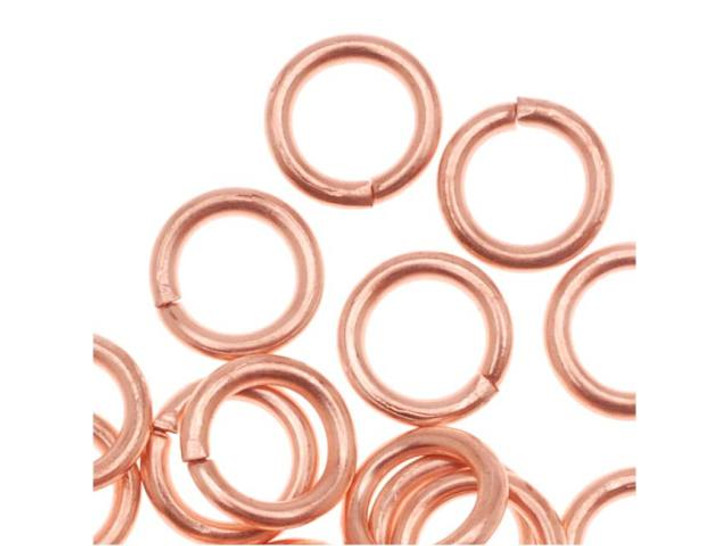 6mm Copper 18 Gauge Open Jump Ring