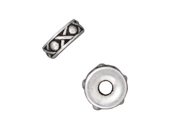 TierraCast Antique Silver 8mm Large Hole Spacer