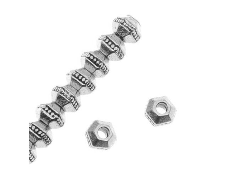 TierraCast Antique Silver 3mm Faceted Spacer