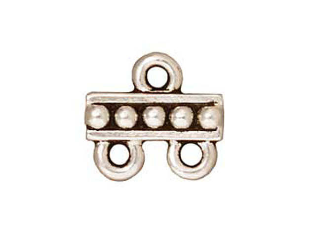 TierraCast Antique Silver Beaded 2-1 Link