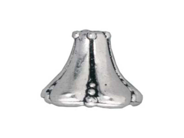 TierraCast Antique Silver Large Bell Flower Cone