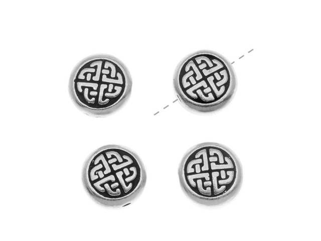 TierraCast Antique Silver Medium Celtic Circle Bead