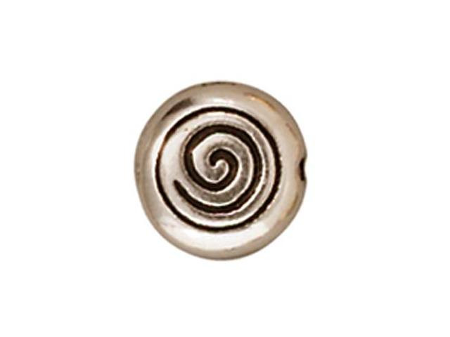 TierraCast Antique Silver Spiral Bead