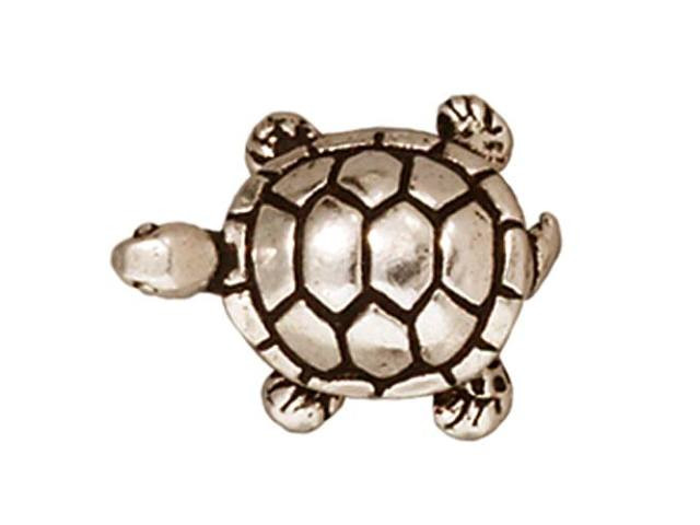TierraCast Antique Silver Turtle Bead