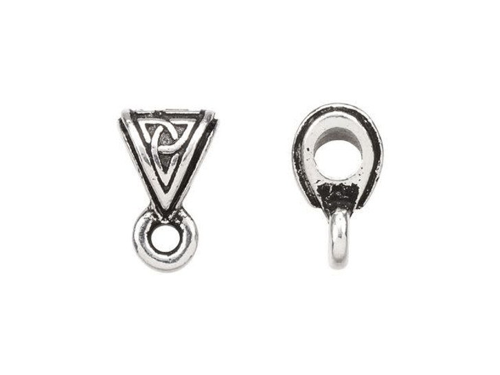 TierraCast Antique Silver-Plated Pewter Celtic Bail