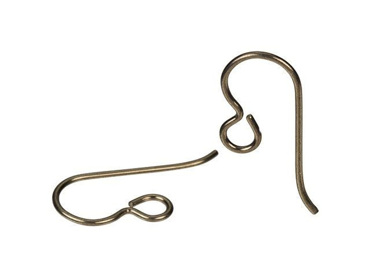 TierraCast Brass Niobium 20 Gauge Regular Loop Earwire (1 Pair)