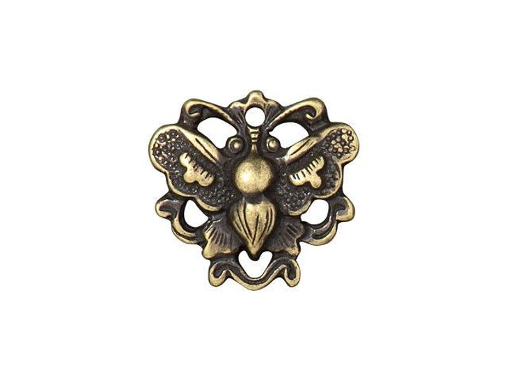 TierraCast Oxidized Brass-Plate Butterfly Link
