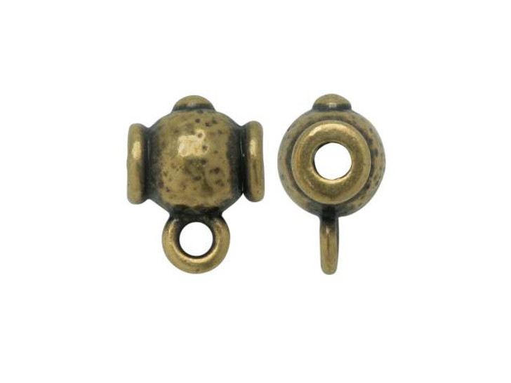 TierraCast Oxidized Brass-Plate Guru Bead