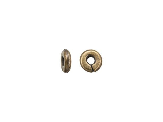 TierraCast Oxidized Brass-Plate Kenyan Heishi Spacer Bead