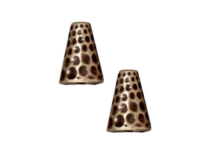 TierraCast Oxidized Brass-Plate Tall Hammertone Cone