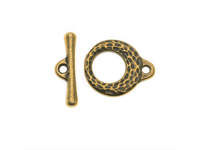 TierraCast Oxidized Brass-Plate Toggle Set