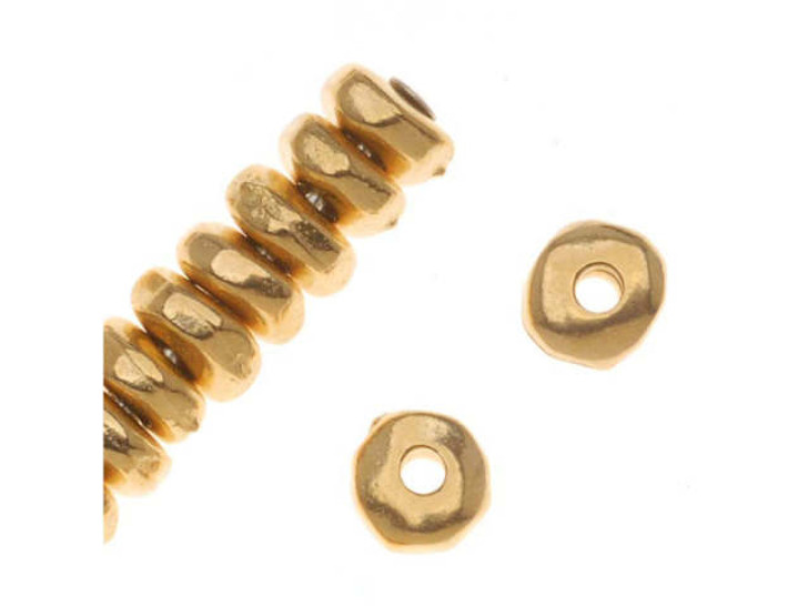 TierraCast Gold 5mm Nugget Heishi Spacer