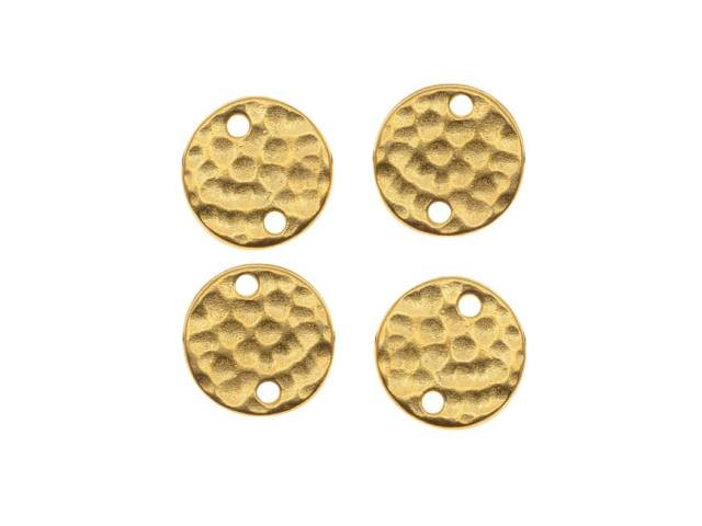TierraCast Gold Hammered Round Link