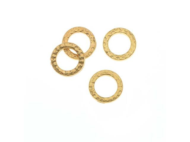 TierraCast Gold Small Hammered Ring