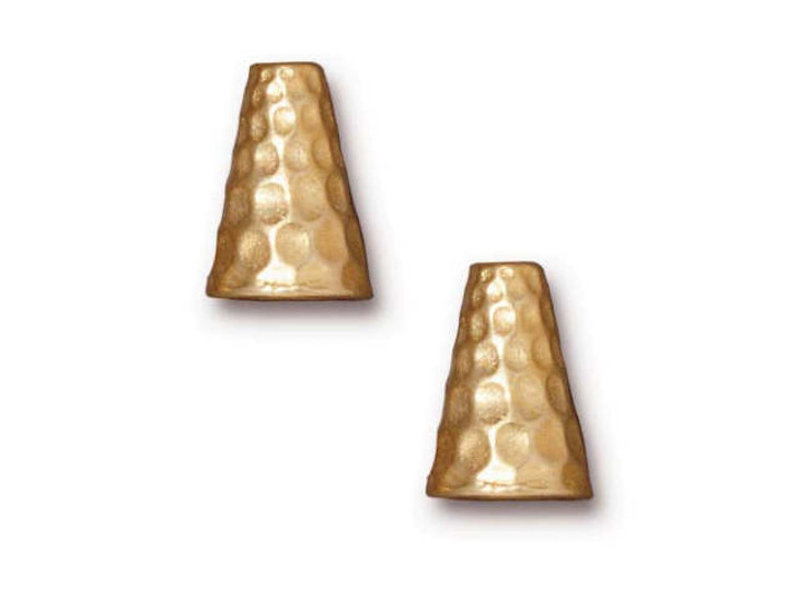TierraCast Gold Tall Hammertone Cone
