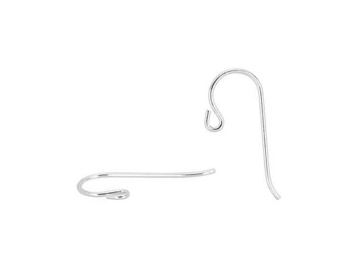 TierraCast Sterling Silver Earwire with Small Loop (1 Pair)