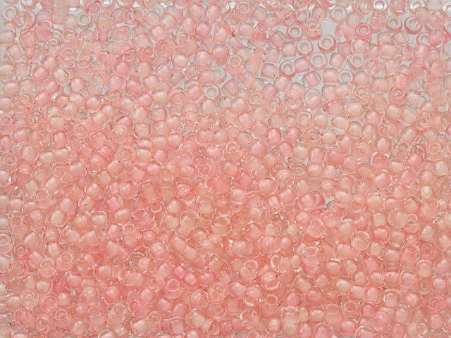 TOHO 11/0 Glow in the Dark Pink/Yellow Green Round Bead 2.5-Inch Tube