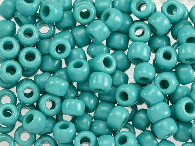TOHO 3/0 Opaque Turquoise Round Bead 2.5-Inch Tube
