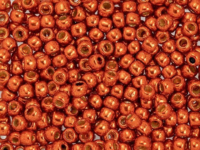 TOHO 6/0 PermaFinish Galvanized Saffron Round Bead 2.5-Inch Tube
