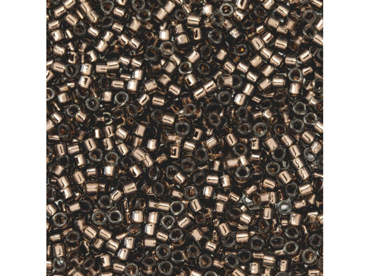 TOHO Aiko 11/0 Copper-Lined Black Diamond Precision Cylinder Seed Beads, 4g Pack