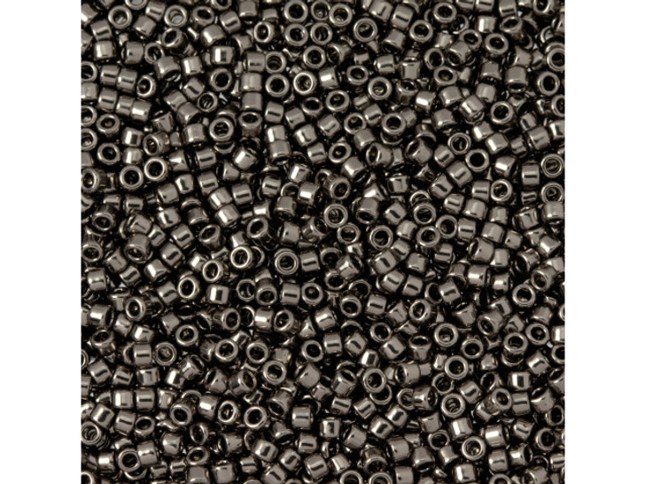TOHO Aiko 11/0 Galvanized Gray Precision Cylinder Seed Beads, 4g Pack
