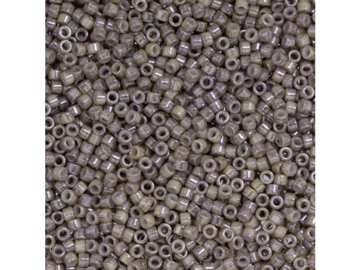 TOHO Aiko 11/0 Marbled Light Amethyst Precision Cylinder Seed Beads, 4g Pack