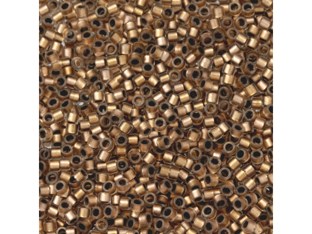 TOHO Aiko 11/0 Matte Copper-Lined Crystal Precision Cylinder Seed Beads, 4g Pack