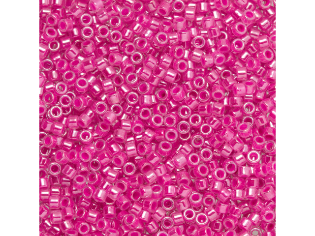 TOHO Aiko 11/0 Neon Fuchsia Precision Cylinder Seed Beads, 4g Pack