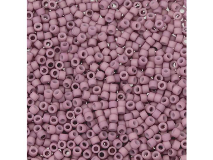 TOHO Aiko 11/0 Opaque Matte Gold Amethyst Precision Cylinder Seed Beads, 4g Pack