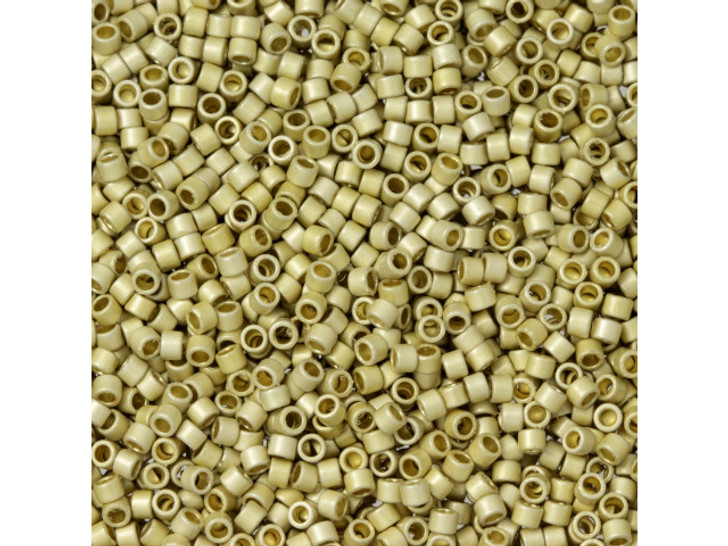 TOHO Aiko 11/0 PermaFinish Galvanized Matte Aluminum Precision Cylinder Seed Beads, 4g Pack