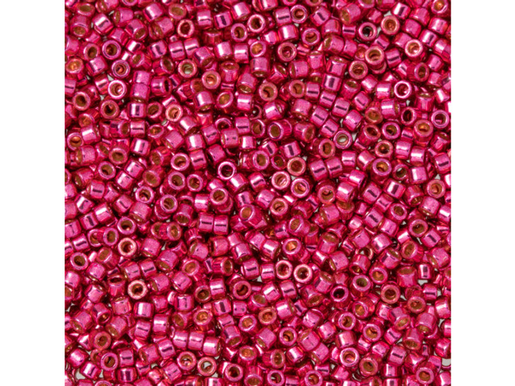 TOHO Aiko 11/0 PermaFinish Galvanized Orchid Precision Cylinder Seed Beads, 4g Pack