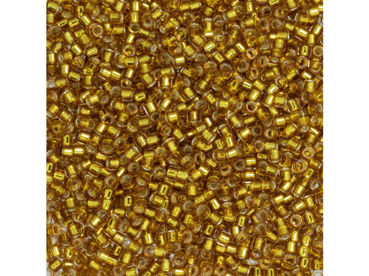 TOHO Aiko 11/0 Transparent Silver-Lined Honey Precision Cylinder Seed Beads, 4g Pack