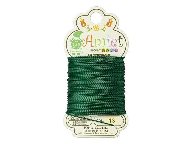 TOHO Amiet Beading Thread, Emerald (20 Meters/22 Yards)
