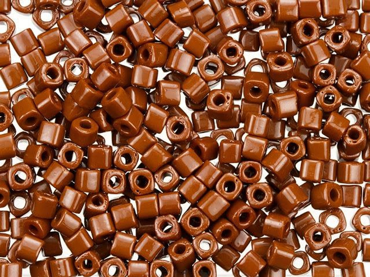 TOHO Bead Cube 3mm Opaque Terra Cotta 2.5-Inch Tube