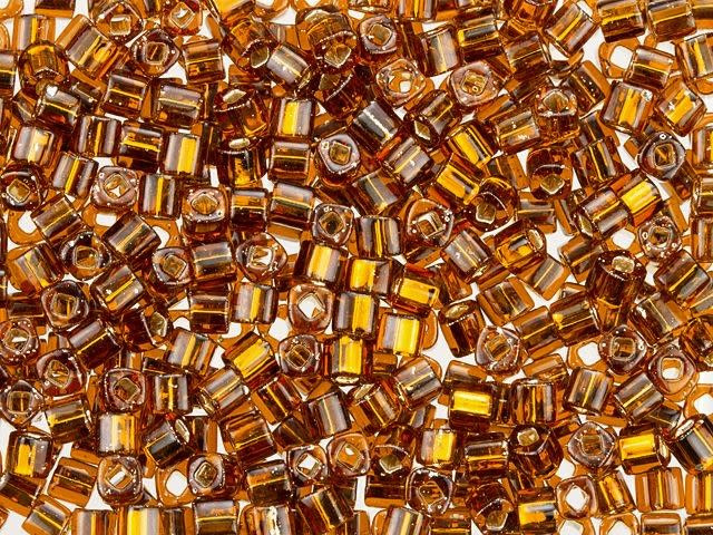 TOHO Bead Cube 3mm Silver-Lined Smoky Topaz 2.5-Inch Tube