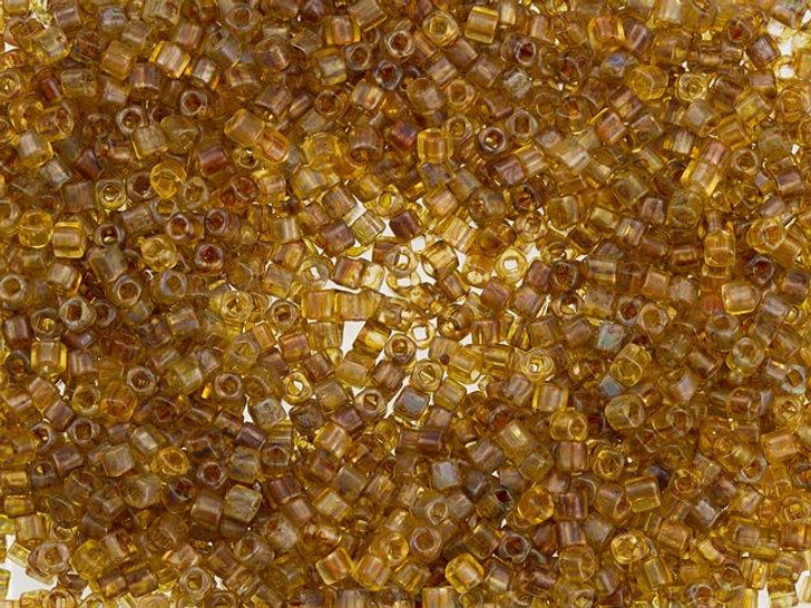 TOHO Bead Cube Hybrid 1.5mm Frosted Natural Picasso 2.5-Inch Tube