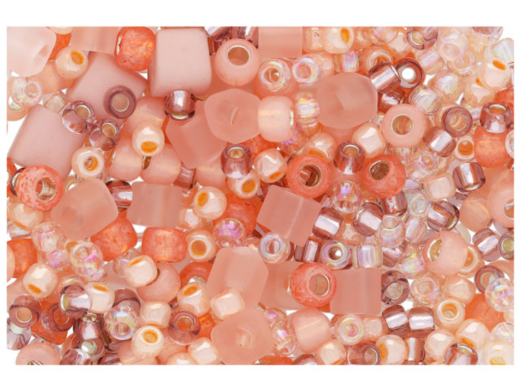 TOHO Bead Mix Peach 2.5-Inch Tube
