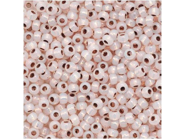 TOHO Bead Round 11/0 Copper Lined Alabaster, 2.5-Inch Tube