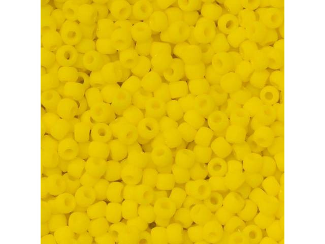 TOHO Bead Round 11/0 Matte Opaque Sunshine, 2.5-Inch Tube