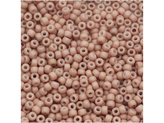 TOHO Bead Round 11/0 Matte Opaque Pastel Pink, 2.5-Inch Tube
