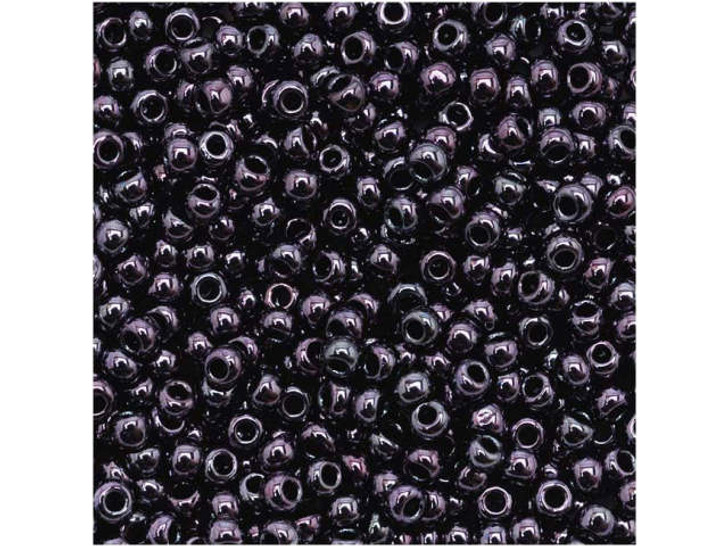 TOHO Bead Round 11/0 Metallic Amethyst Gunmetal, 2.5-Inch Tube
